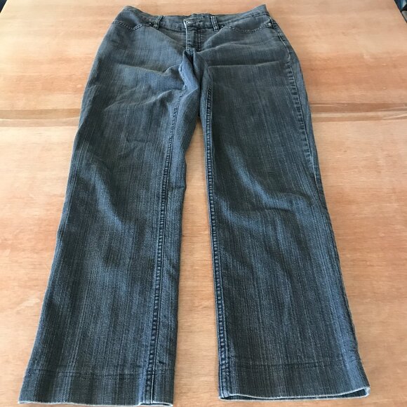 Escada Sports Straight Leg Jeans Women 30 Black Mid Rise Stretch Preppy 17505 - Picture 1 of 10